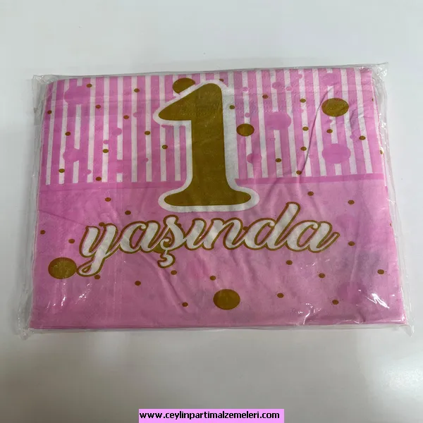 1 Yaş Temalı Kız Çocuk Peçete